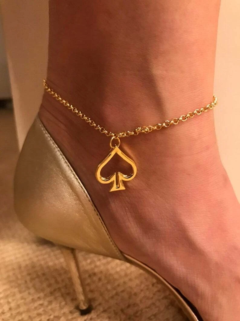 Spade anklet deals