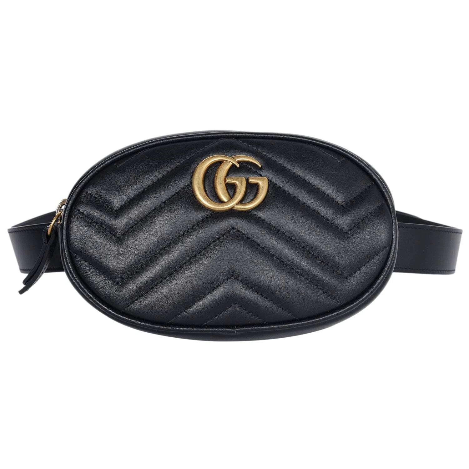 Sac ceinture Gucci Matelasse GG Marmont 75 30 noir