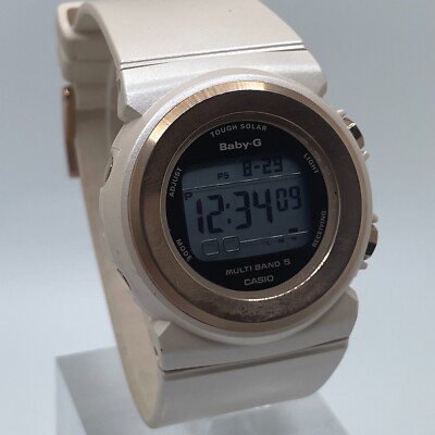 Casio Baby-G Watch Womens 37mm Case Tough Solar Chronograph Timer Alarm BGD-1010