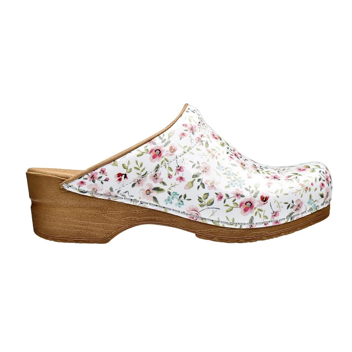 Sanita Illo Sixties Style Clogs in White (477647)