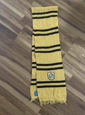 Wizarding World of Harry Potter Scarf Hufflepuff Yellow Wool Hogwarts House EUC