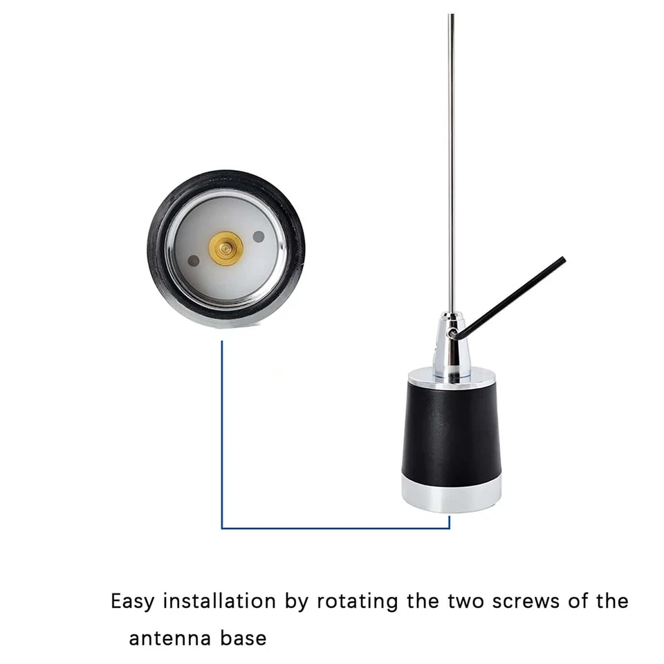SDN1 NMO 双频天线 144/430MHz VHF/UHF 移动业余无线电天线 100W — 第 4/4 张图片