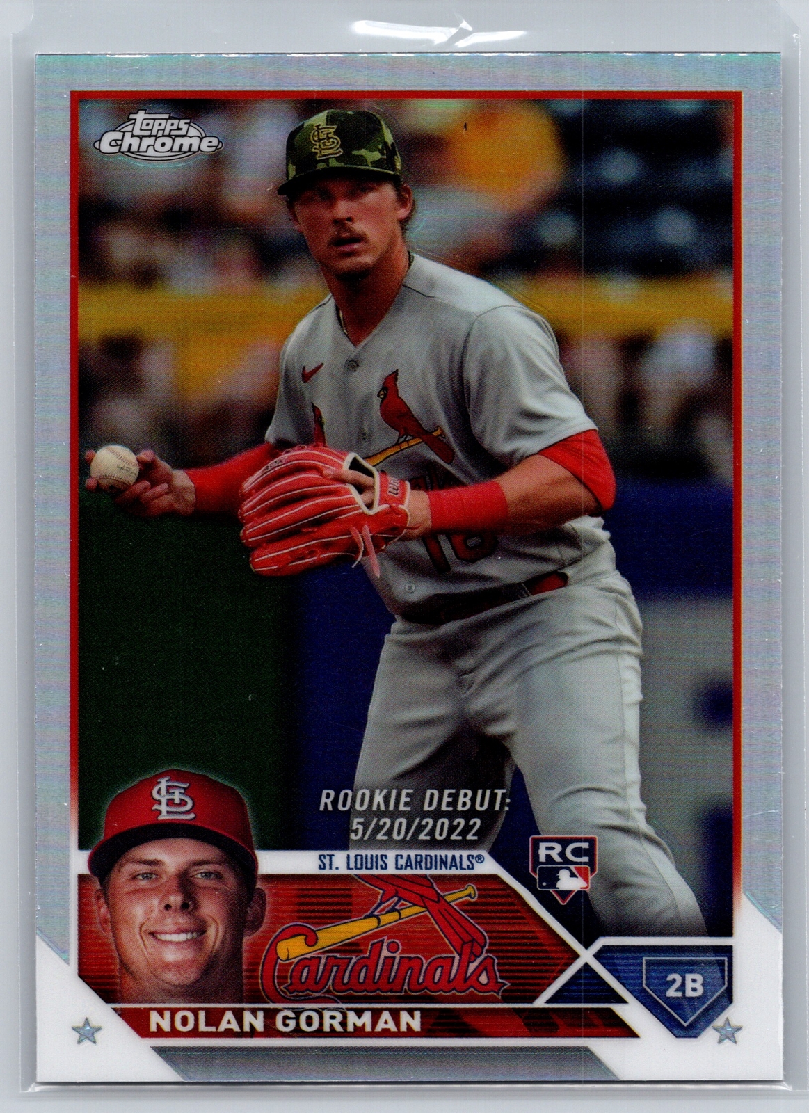 2023 Topps Chrome Update #USC145 Nolan Gorman Refractor