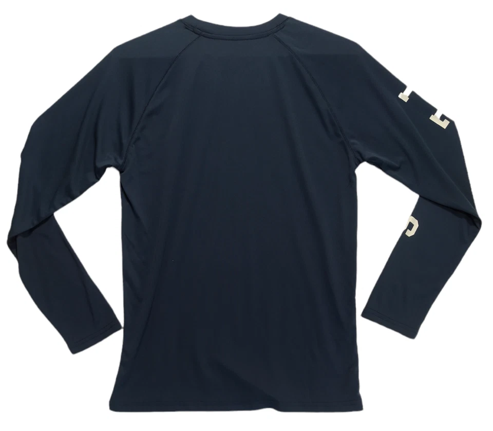 Camisa masculina manga longa compressão logotipo Texas azul marinho tamanho pequeno State Of Mine - Imagem 2 de 4