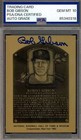 Bob Gibson Gem Mint 10 PSA DNA Signed Gold Metallic Hall of Fame Plaque Auto