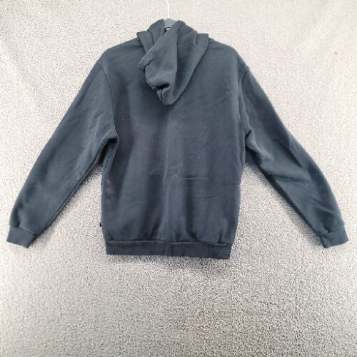Puma Hoodie Mens Medium Red Logo Black Sweatshirt Long Sleeve Pullover - Picture 10 of 10