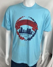 Vintage 90s Screen Stars Key Bank Senior Sports Graphic T Shirt Size XL USA