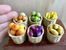 Wholesale 42 Pcs Lot Set Market Miniature Fruit Wholesale Mango Apple Vegetable