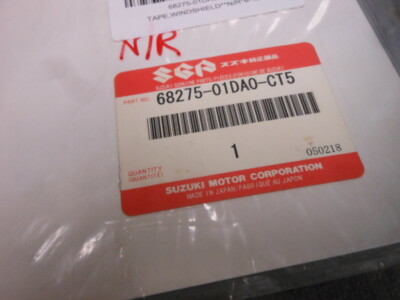 バイイー 68275-01da0-ct5 Suzuki Tape Windscreen 6827501DA0CT5 Genuine