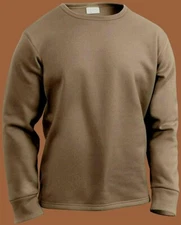 POLYPROPYLENE EXTREME COLD WEATHER SHIRT MEDIUM U.S.A MADE CREWNECK ECWCS
