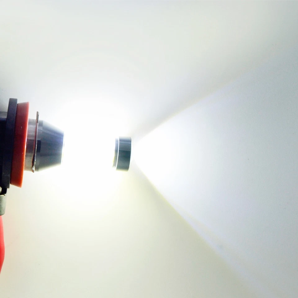 Светодиодный противотуманный фонарь Alla Lighting H8, угловой, дневной ходовой фонарь 6000K белый, 2x - Изображение 2 из 4