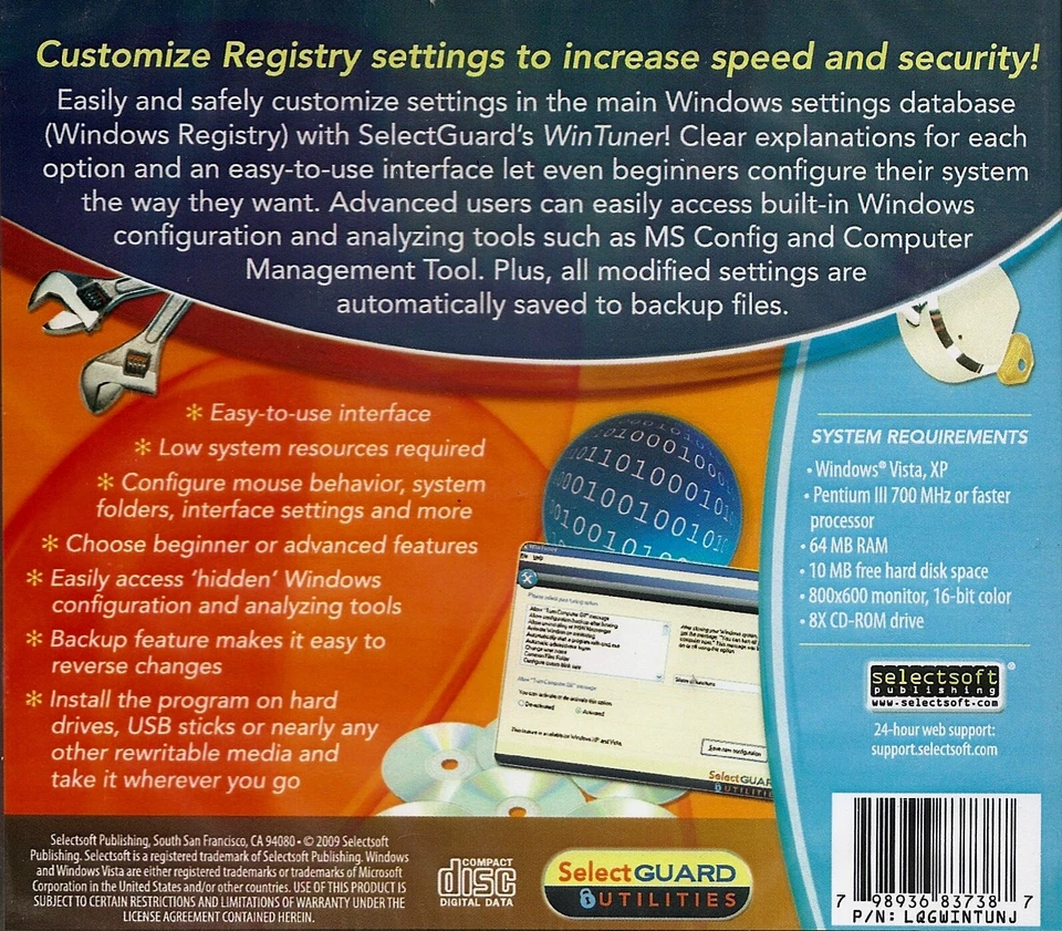 SelectGuard Win Tuner * PC Windows 10 / 8 / 7 / Vista / XP * Brand New & Sealed - Image 2 of 2