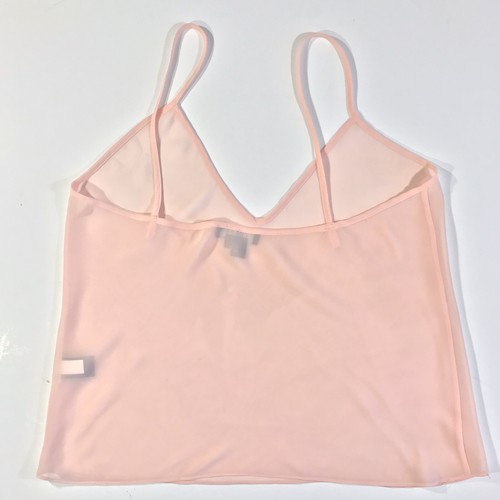 NWOT Vintage CHAPS Women's Pale Pink Sheer Camisole Lingerie Sz 12 - Picture 3 of 7