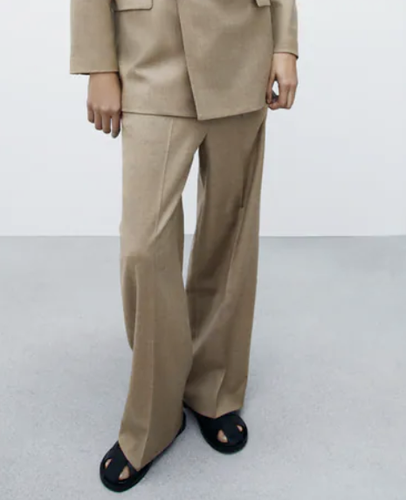 MID-RISE PANTS TROUSERS CAMEL 2005 