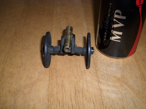 AMERICAN CIVIL WAR STYLE, Brass Metal Cannon & Carriage Toy, #1970's yr., JAPAN - Picture 4 of 12