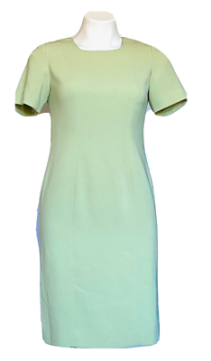 Charter Club Career Cocktail Dress Solid Short Sleeves Size 2P Color Green  - New | eBay
