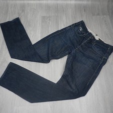 Men's G-Star Raw Structor 3301 Y2K Blue Straight Slim Denim Jeans W32 L34