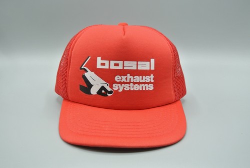 Bosal Exhaust Systems Trucker Hat Mesh Adjustable Snapback Young An OS Vtg Red
