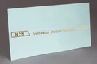 PRE CUT UNDERWOOD MODEL 5 STANDARD FRONT WATER SLIDE DECAL for TYPEWRITER