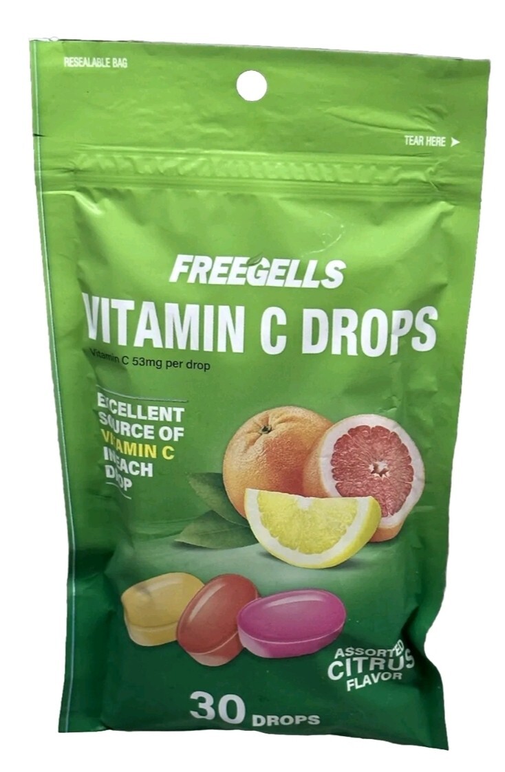 Freegells Vitamin C 3 Supplements 30 Pk. -Assorted Citrus Flavor