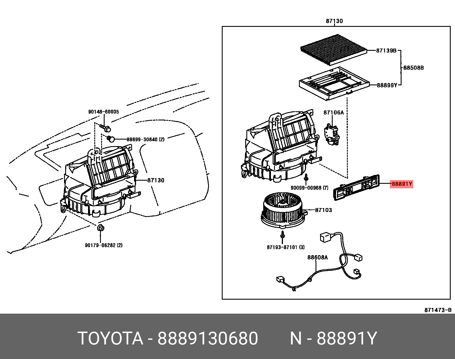 Genuine OE cover, cooler,no.1, 8889130680 for TOYOTA 88891-30680 | eBay