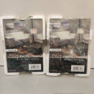 Quadro Frames 5 X 7 inches Clip Frameless Photo Slip The Clip Qty:2