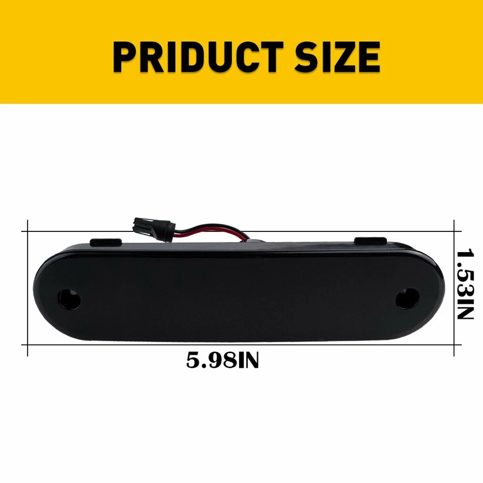 Para 1990-2005 Mazda Miata MX-5 LED fumê luz marcador lateral vermelho âmbar à prova d'água - Imagem 4 de 4