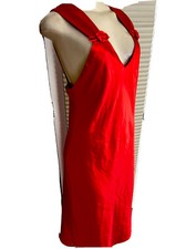 Delicates Red Nightgown 3D FLORAL Accent Sm VALENTINE see detail bys