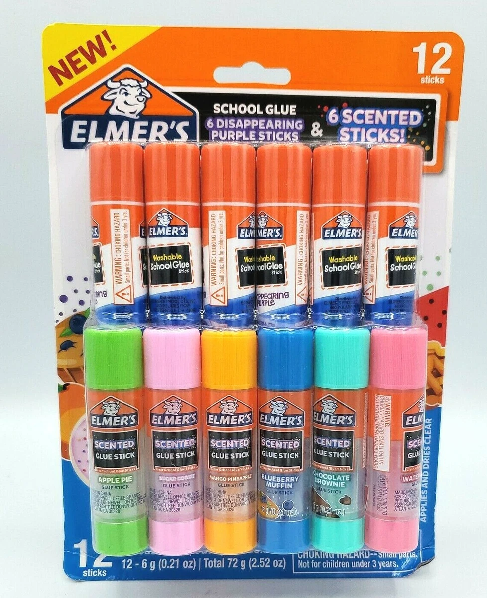 Elmer's® Disappearing Purple & Scented Glue Stick Set, Elmer's
