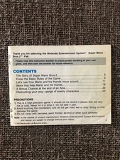 NES Super Mario Bros 2 Nintendo Instruction Manual Only - Missing Cover