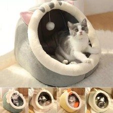 Soft Cat Dog Bed House Warm Pet Basket For Cat Cushion Cat Tent Kitten Lounger