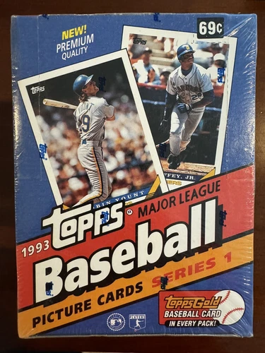 1993 Topps Series 1 Baseball Factory Sealed Wax Box 36 Packs Derek Jeter Rookie