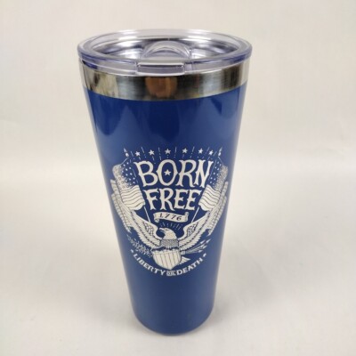 REFRESH 32 OZ Hot/Cold Tumbler Vacuum Insulated ''BORN FREE: LIBERTY OR DEATH''