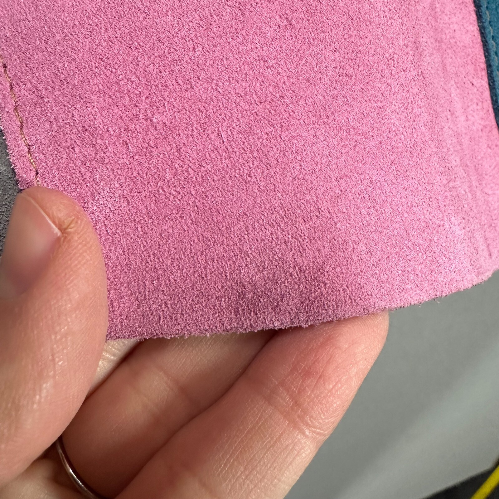 Penelope Chilvers Suede Leather Patchwork Shirt J… - image 5