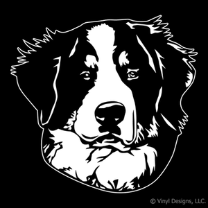 BERNESE-MOUNTAIN-DOG-PORTRAIT-DECAL-BERNER-STICKER-NEW