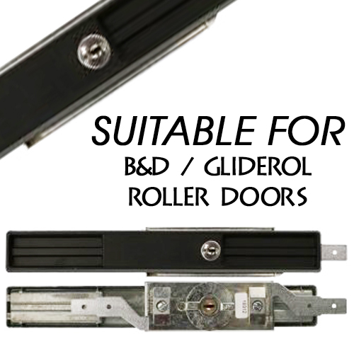 ROLLER DOOR LOCK SET WITH FACEPLATE SUITABLE WITH B&D / BND GLIDEROL GARAGE eBay