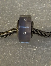  AUTHENTIC OHM GLASS BEAD Purple Rain AMGO43 STERLING SILVER 925