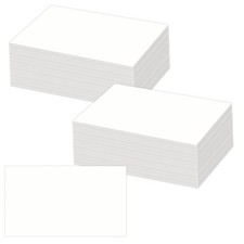 2x3.5 Blank White Cardstock Paper Set of 200 - Small Plain White Cards for Pr...