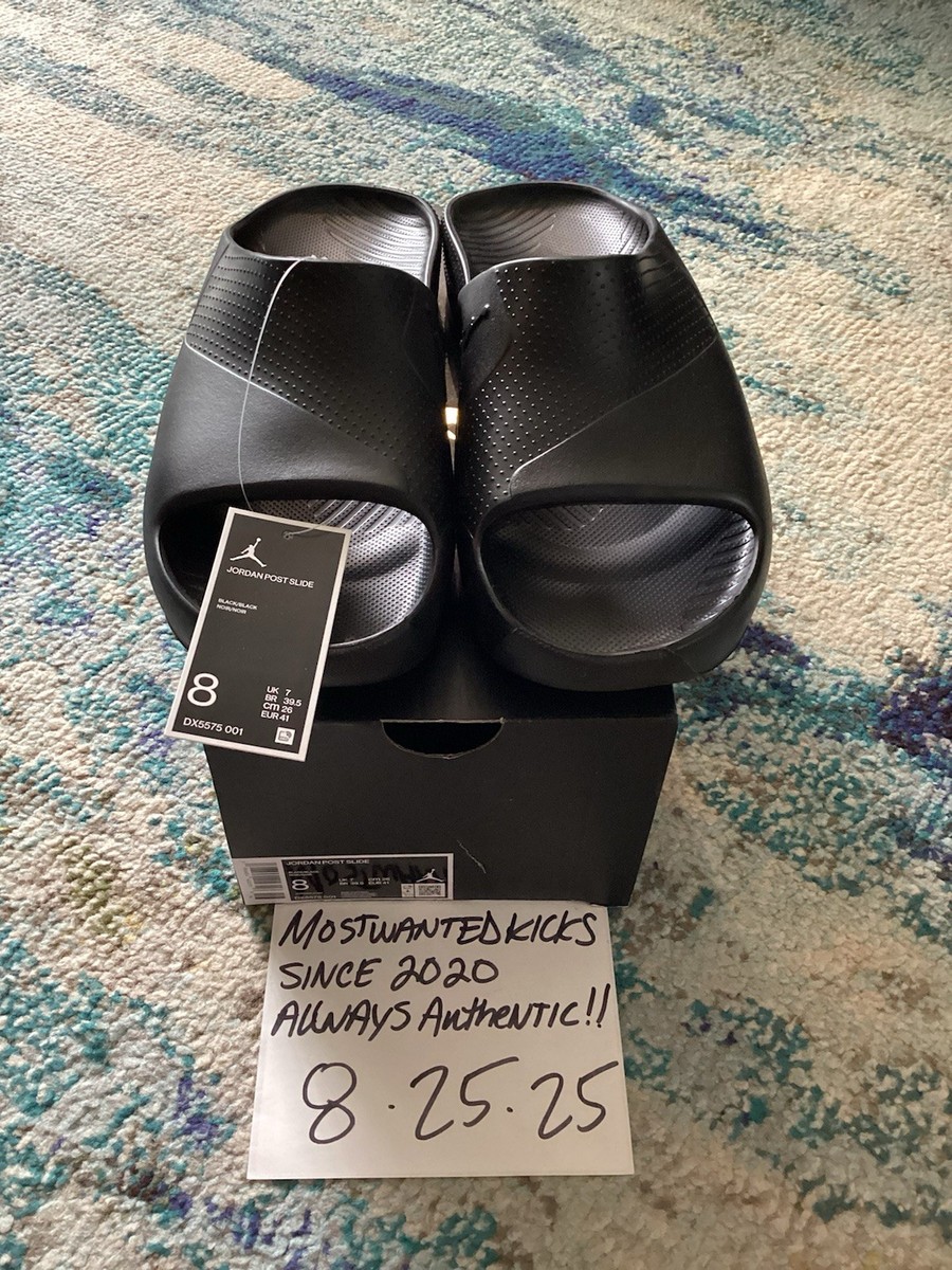 DS 2022 Nike Air Jordan Post Slide Black Men’s Sz