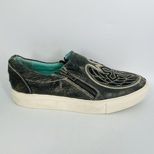 CORRAL Women's Gray Wings & Cross Sequin Inlay Embroidery Sneakers E1552 Size 7 - Picture 4 of 8