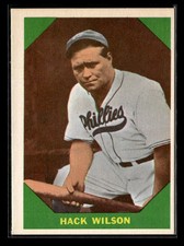 1960 Fleer Baseball Greats #48 Hack Wilson -EX/NM+ Set Break!