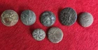 Civil War & Post Civil War Eagle Button Lot 7 Military Buttons Eagle I Lead Butt