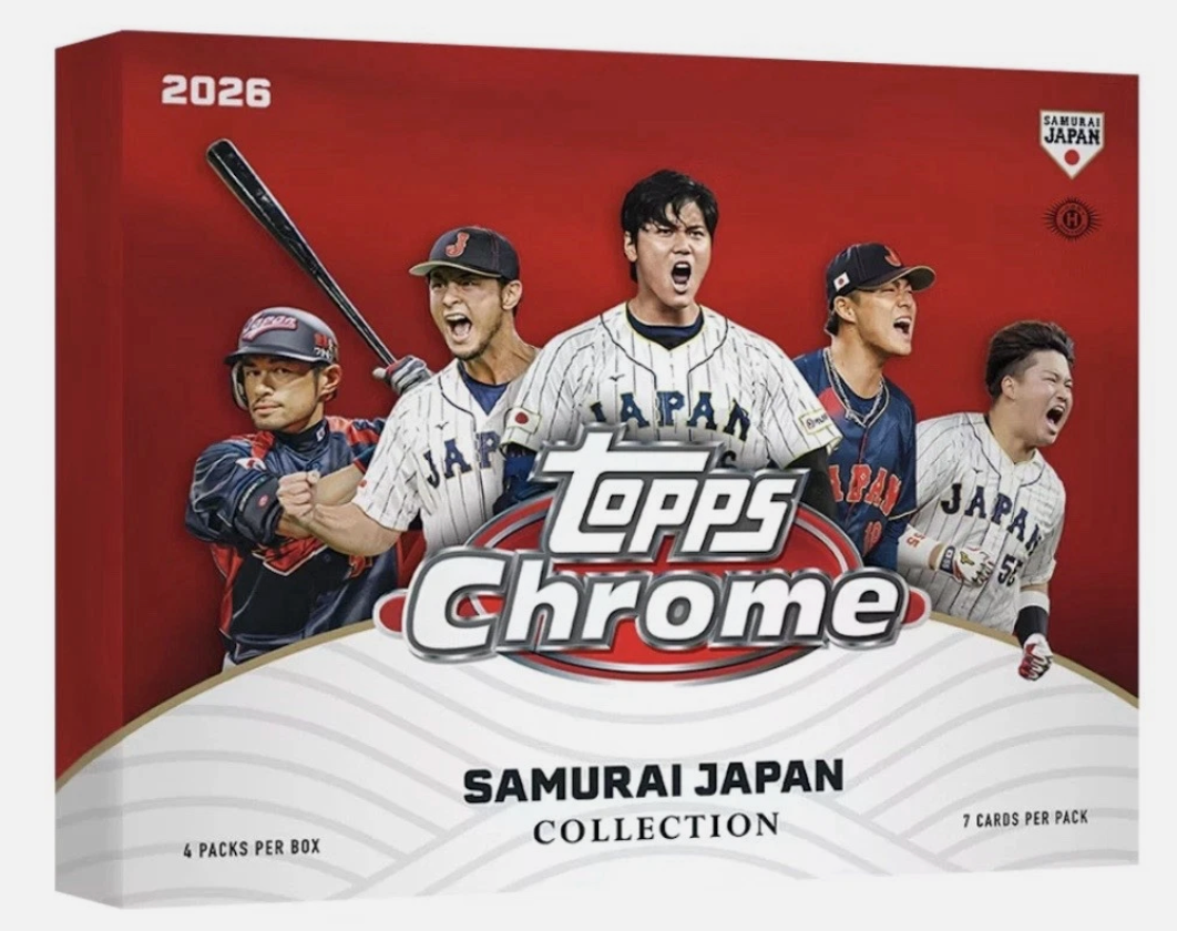 One Samurai Card 2026 Topps Chrome Team Samurai Japan Baseball Sealed Collector 's Box ...