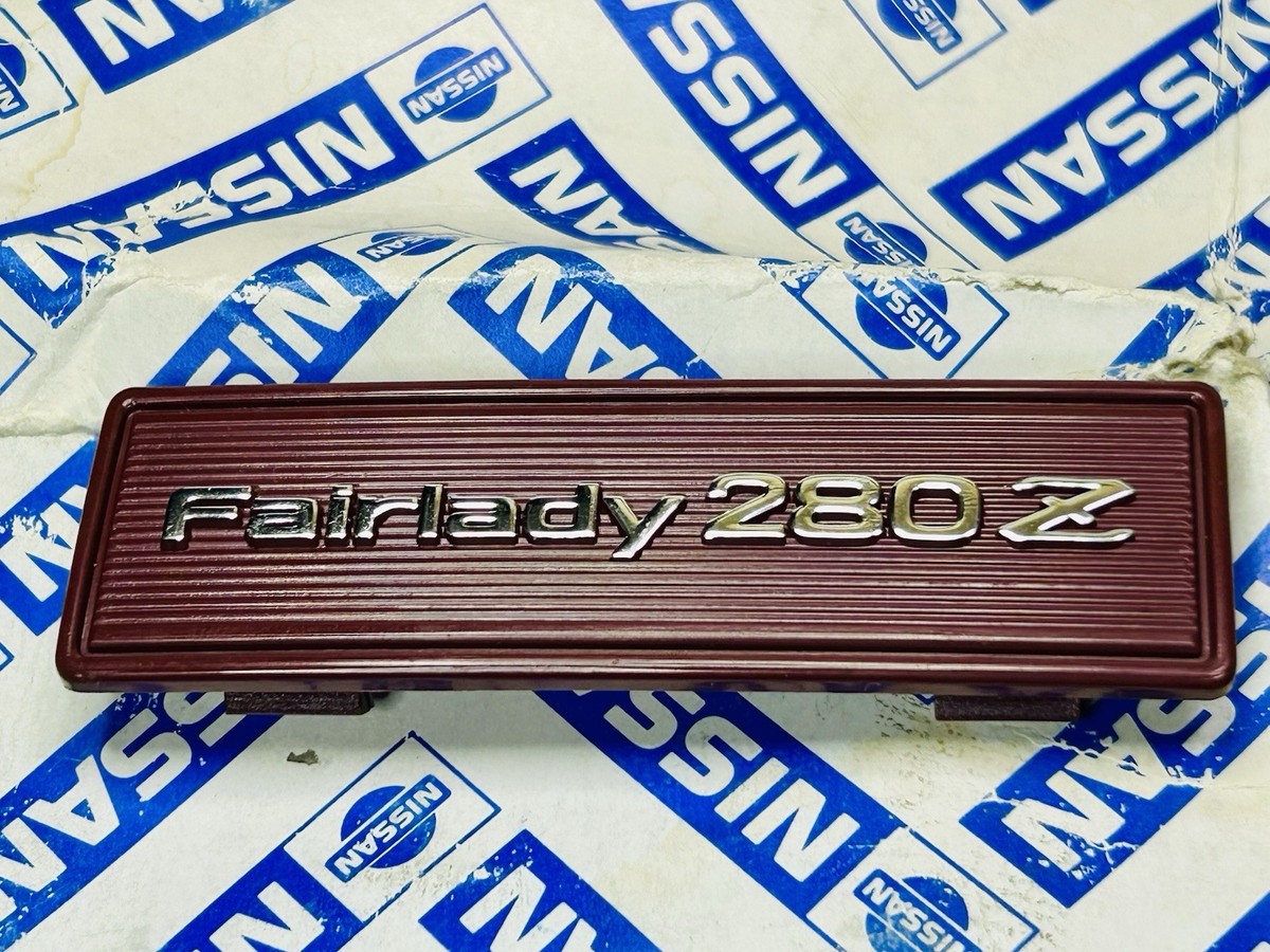 Nissan FairladyZ Center Console Emblem Red Datsun 280ZX 280Z S130Z