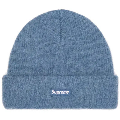 Supreme Mohair Beanie Slate FW23 Angora Beanie Supreme