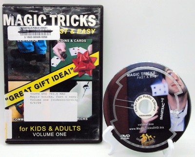 MAGIC TRICKS FAST & EASY DVD For Kis & Adults Volume One Magician Erik Tait OOP