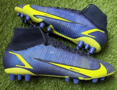 Nike Mercurial Superfly 8 Elite AG Fußballschuh Größe UK 10 sehr selten blau multi