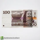 NETHERLANDS: 1 x 100 Dutch Guilder Banknote.