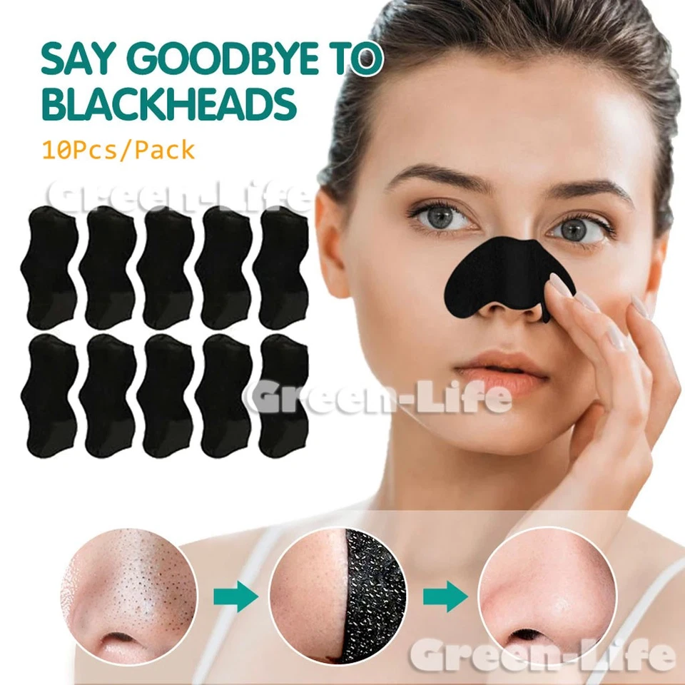 Remover Nose Blackhead Mask Sticker Cleansing Peel Off Acne Pore Strip 10-100pcs - Image 4 of 4