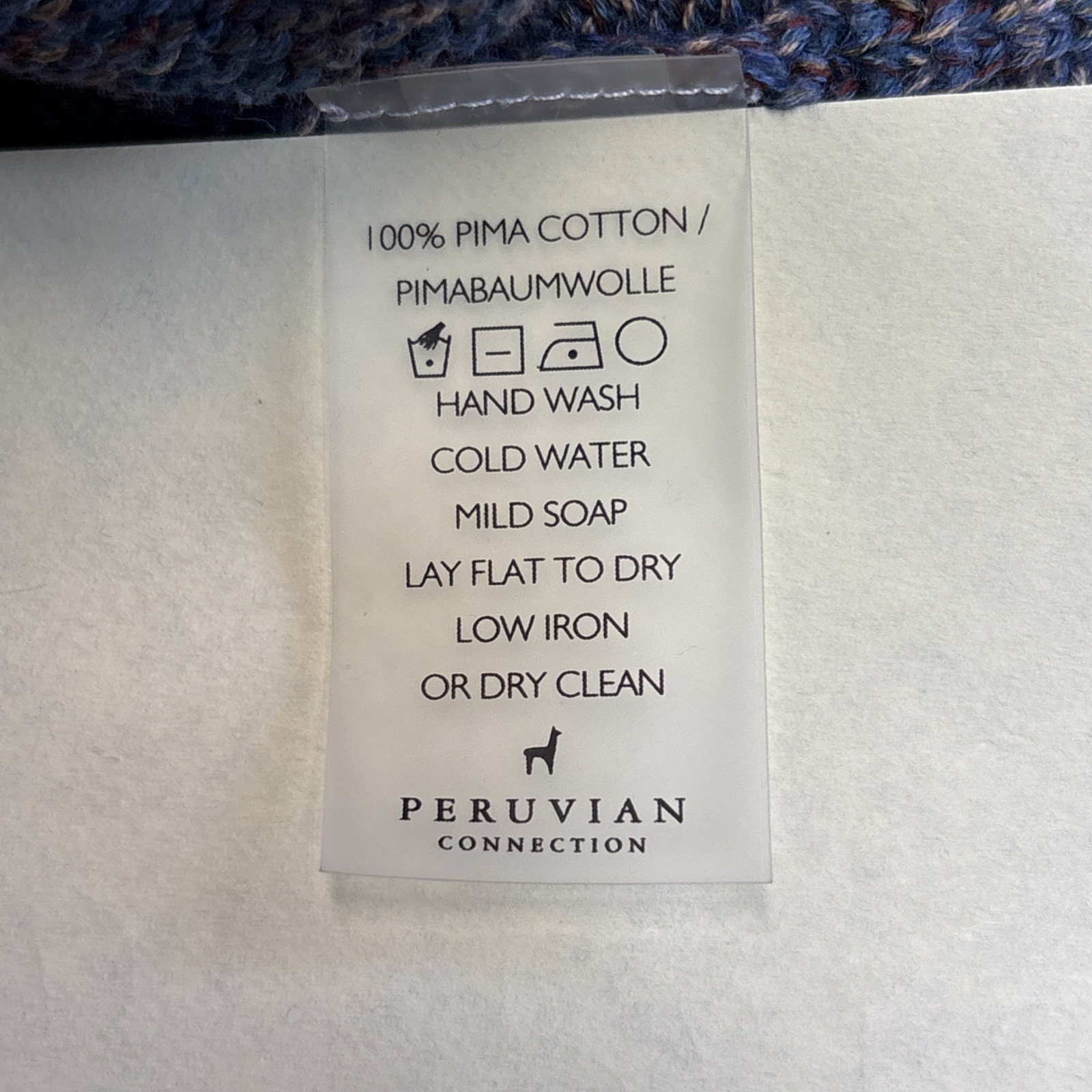 Peruvian Connection pullover 100% cotton cardigan… - image 7